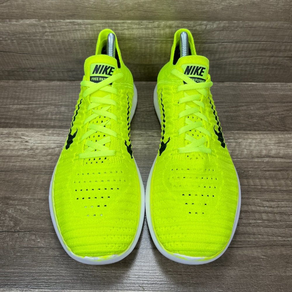 Nike Free RN Flyknit Yellow Womens US Size 10 EUR 42 842546-700 Running Shoes - Picture 3 of 10